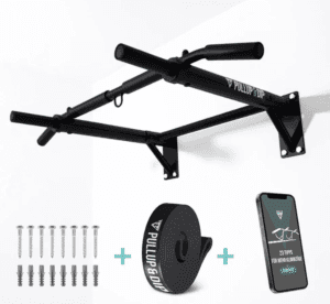 Pullup and dip wall mounted pull up bar